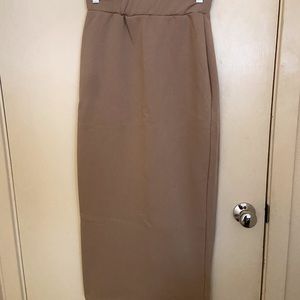 Fleece longline skirt
